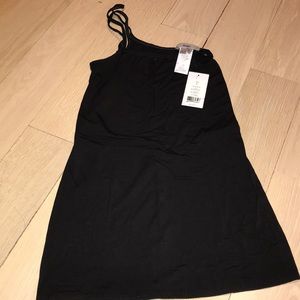 Helmet Lang asymmetric black tank top size xs P